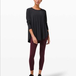 Lululemon | Draped Bum Covering Long Sleeve